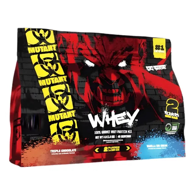 Proteina Mutant Whey Dual 4 Libras 2 Sabores 50 Servicios Sabor Triple Chocolate Y Vainilla Ice Cream