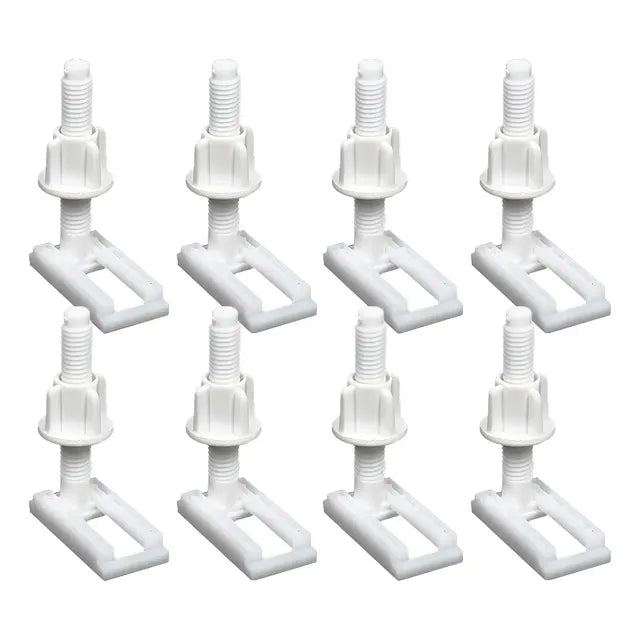 8pcs Tornillos Para Baño Asiento De Inodoro Tipo One-piece Blanco