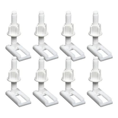 8pcs Tornillos Para Baño Asiento De Inodoro Tipo One-piece Blanco
