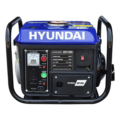 Generador Portátil Hyundai Hhy1000 1000w Monofásico 110v A Gasolina