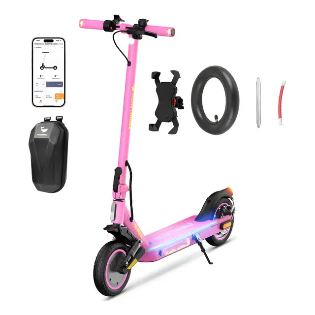 Scooter Eléctrico Plegable Para Adulto Honey Whale S2 Max Rosa Chicle