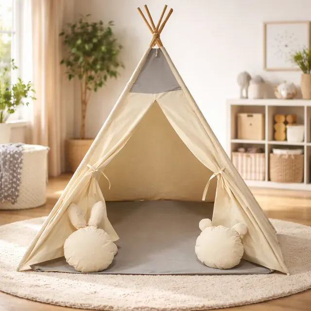 Tipi Manta 1.90 Alto X 1.50 Ancho. Teepee 2 Personas Conejo Gris