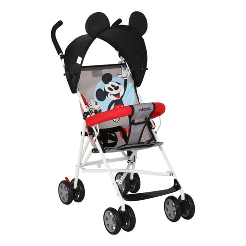 Disney Carriola Bastón Plegable Barra De Empuje Descansapies Gris Blanco