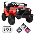Camioneta Montable Electrica Para Niños Control Remoto 12v Color Rojo Joykoo