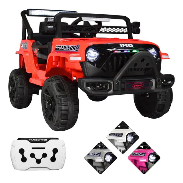 Camioneta Montable Electrica Para Niños Control Remoto 12v Color Rojo Joykoo