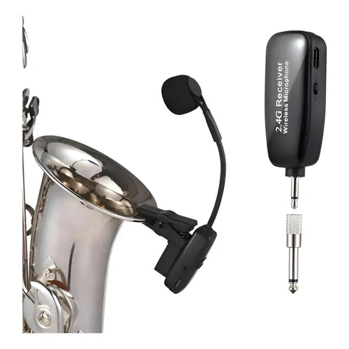 Micrófono Para Saxofón, Trompeta, Escenario Profesional Negro