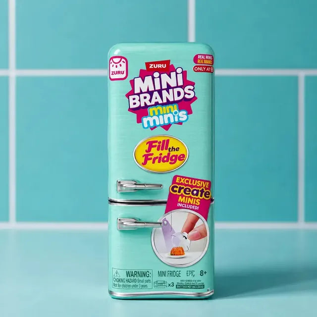 Zuru Mini Brands Juguete Miniatura Fill The Fridge Playset Turquesa