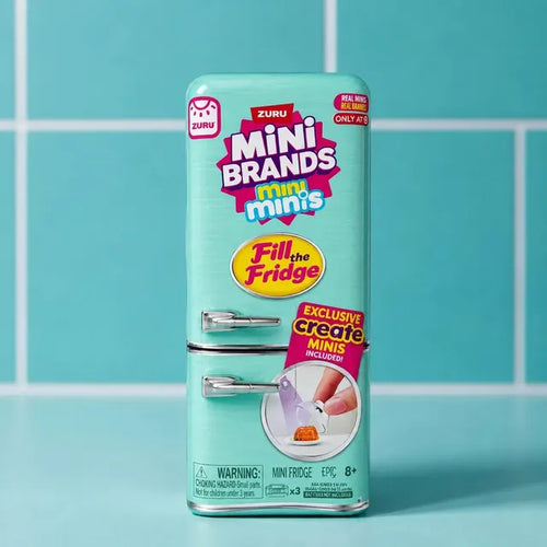 Zuru Mini Brands Juguete Miniatura Fill The Fridge Playset Turquesa