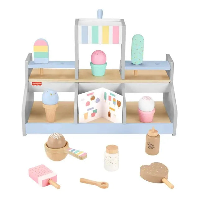 Fisher-price Juguete Set Mi Primera Heladería De Madera Multicolor