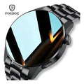 Smartwatch Hombre Relojes Inteligente Foxbox I29 Sport De Acero Inoxidable Con Llamadas Y Frecuencia Cardíaca Para Android Y Ios Negro
