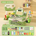 46 Pieza Juego De Juguetes De Cajas Registradoras Para Niños Color Green