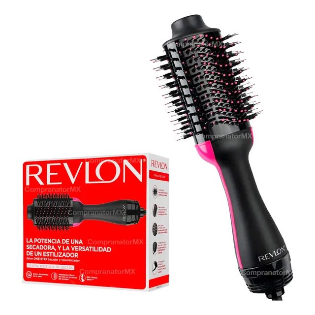 Cepillo Secador Revlon One Step Pro Oval Voluminizador Salon Negro