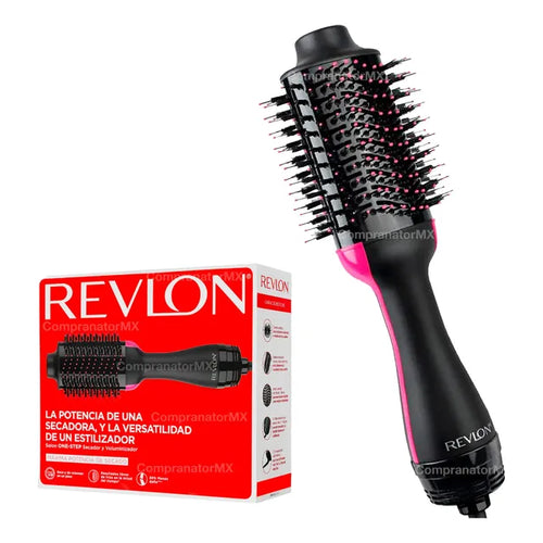 Cepillo Secador Revlon One Step Pro Oval Voluminizador Salon Negro