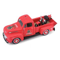 Ford F-1 1948 + Moto H-d '36 El Knucklehead A Escala 1:24 Rojo