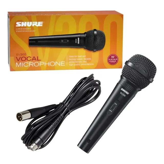 Shure Sv200 Micrófono Vocal Color Negro