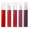 Pack X5 Labiales Liquidos Matte Maybelline De Larga Duración Superstay Matte Ink Rojo