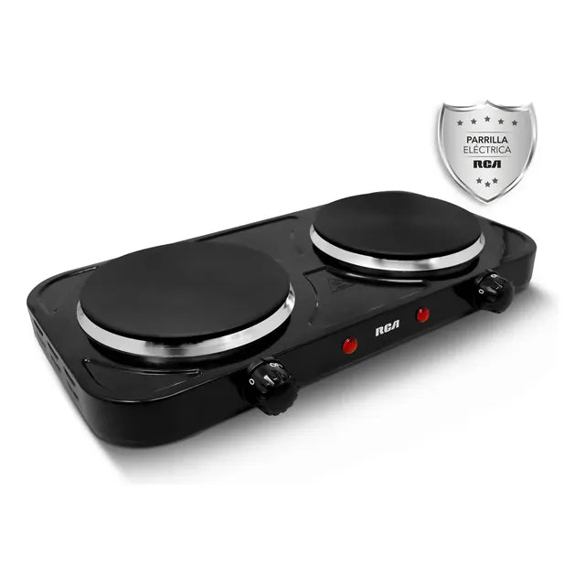 Parrilla Eléctrica Rca Rc2000n Negro 2 Hornallas