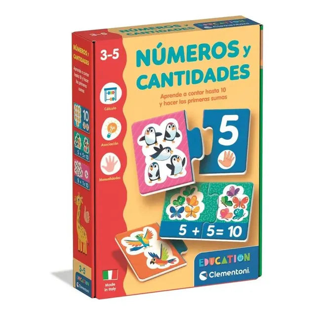 Clementoni Set Mini Puzzles Educativos Números Y Cantidades