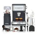 Cafetera Espresso Dear Day Semi Automática Con Molino Y Vaporizador Para Café En Grano O Cápsulas Plateado