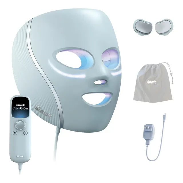 Shark Cryoglow Máscara Led Antiedad Y Anti-acné Enfriamiento Para El Contorno De Ojos 4 Tratamientos Tecnología Iqled Aprobada Fda Fw312laa Todo Tipo De Piel Día/noche