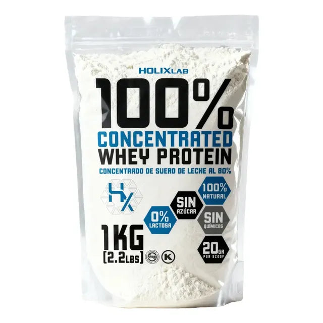 Proteína Whey Isolean Holix Lab 1kg Sin Sabor Suero 90% Aislada