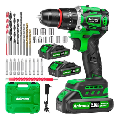 Taladro Rotomartillo Sin Carbones Inalámbrico 20v 2 Baterías