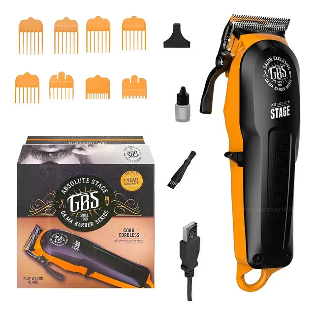 Máquina Peluquería Recortadora Profesional Recargable Pelo Negro
