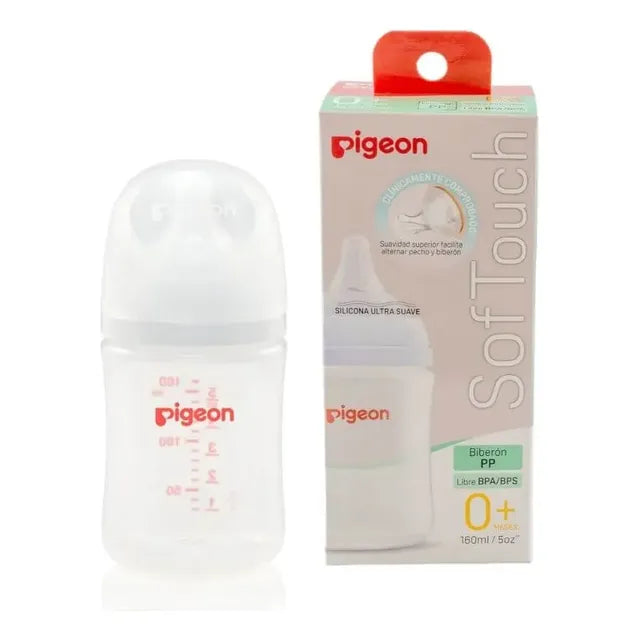 Pigeon 80834 Biberón Blanco De 160ml Blanco Biberón Softouch Pigeon Pp