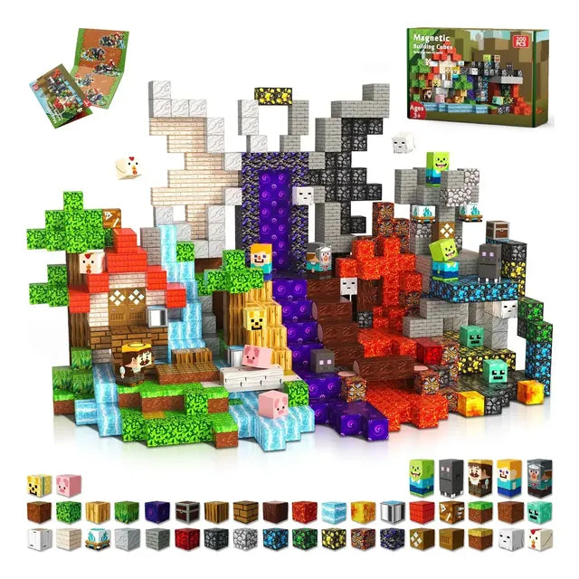 200pcs Bloques Magnéticos Imán De Cubos Construcción Niño 3+ 200
