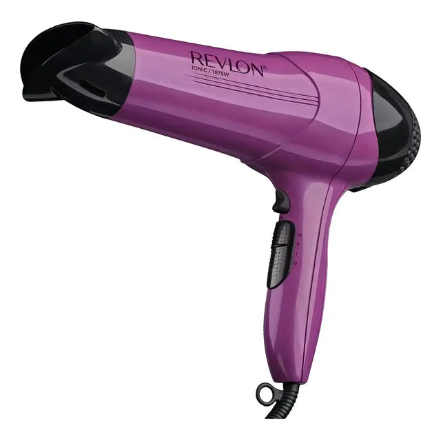 Secadora De Cabello Revlon Control De Frizz + Iones 1875w Color Morado Violeta/negro