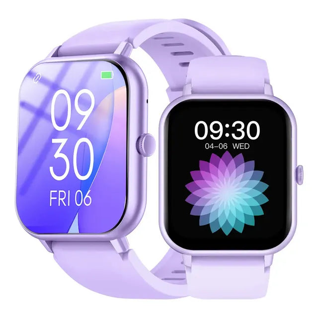 Lige Bw0460 1.83 Reloj Inteligente Con Bluetooth Call Para Hombre Y Mujer Pulsera Ai Lavanda Bisel De Lavanda Diseño De Pulsera De Silicona