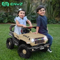 Montable Eléctrico Jeep Enyz Bcx-6 Con Control Remoto Para Niña Y Niño, Café León, 1 A 4 Años