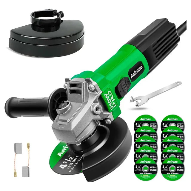 Esmeriladora Angular 950w Anirona Profesional Ag950 Verde