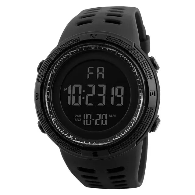 Reloj Digital Deportivo Multifuncional A Prueba De Agua Negro