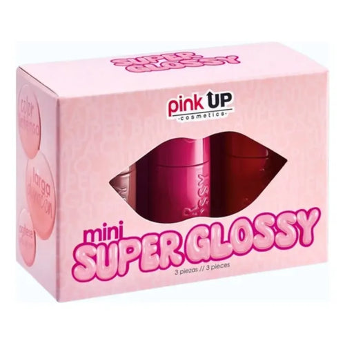Pink Up Mini Super Glossy Rosa Rojo Y Cafe