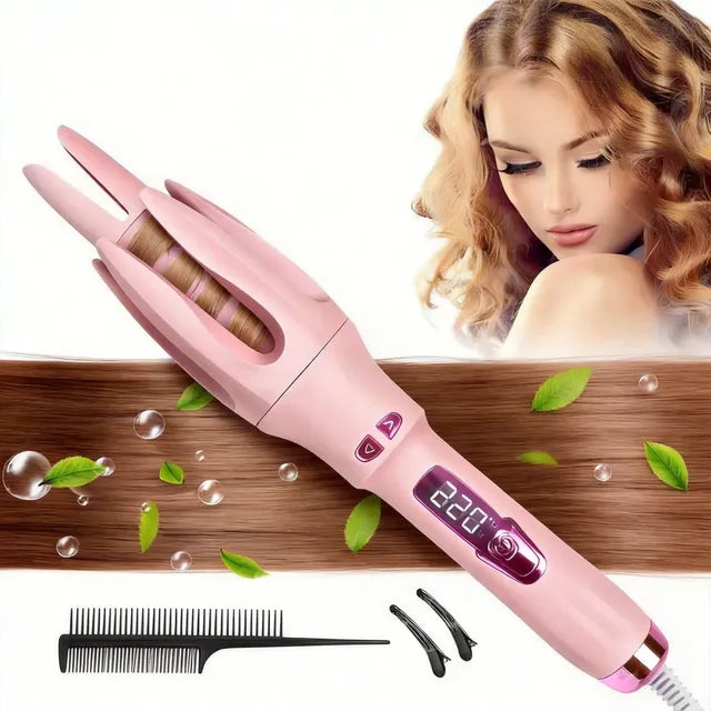 Rizadora Automática Tilswall 32mm Cerámica Ajustable Rosa