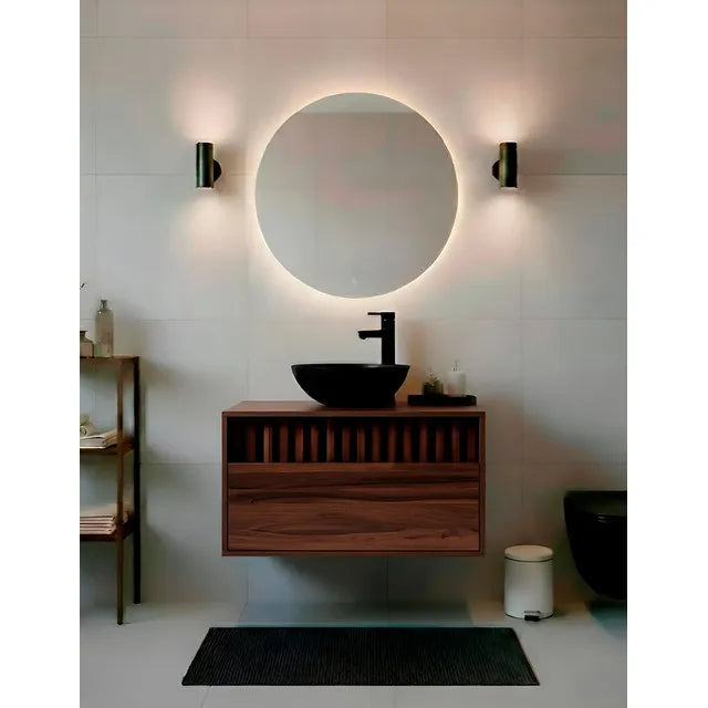 Gabinete De Baño Flotante Decomobil Con Ovalin Y Monomando Parota