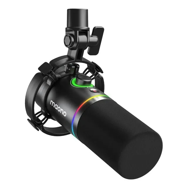 Micrófono Dinámico Maono Pd200x Usb Y Xlr Para Streaming, Gaming Y Podcast Negro