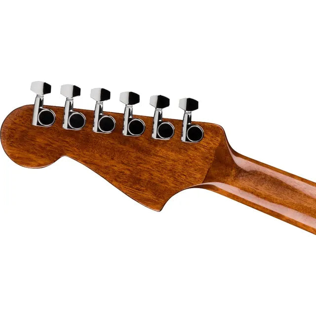 Guitarra Electroacústica Fender California Standard Redondo Black Diestro Nogal