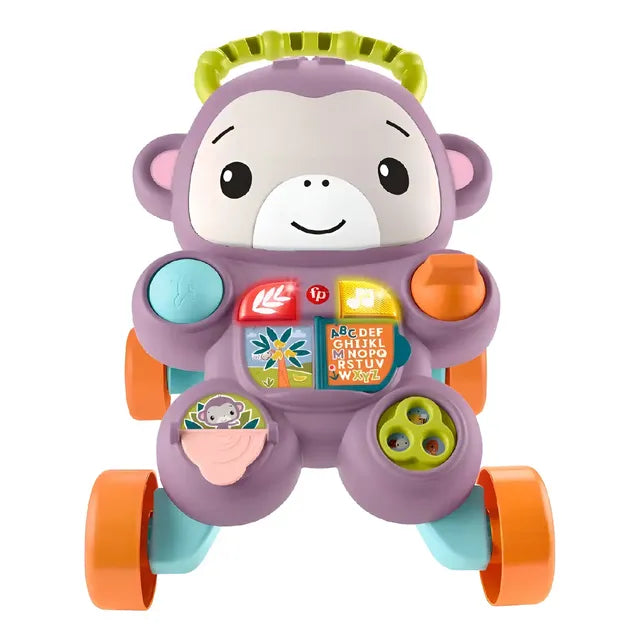 Andadera Para Bebés Fisher-price Aprende Conmigo Amigo Mono Juguete Musical Interactivo Para Bebés, Estimula Primeros Pasos, Para 6 Meses En Adelante Multicolor