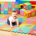 20 Piezas Para Piso Foamy Tapete Didáctico Bebés Niños Multicolor Frutas Y Transporte