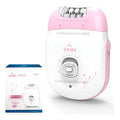 Depiladora Vello Pelo Corporal Recargable Eléctrica Portátil Rosa